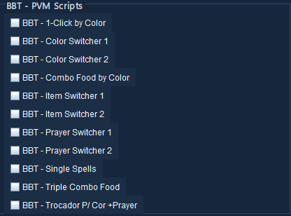 PVM scripts for monsters, farming and RuneScape combat routines.