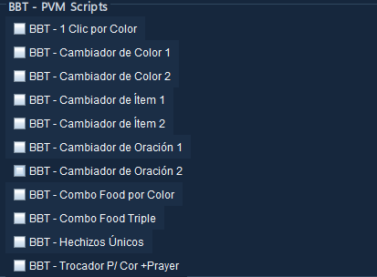 Scripts de PVM para monstruos, farmeo y combate en RuneScape.